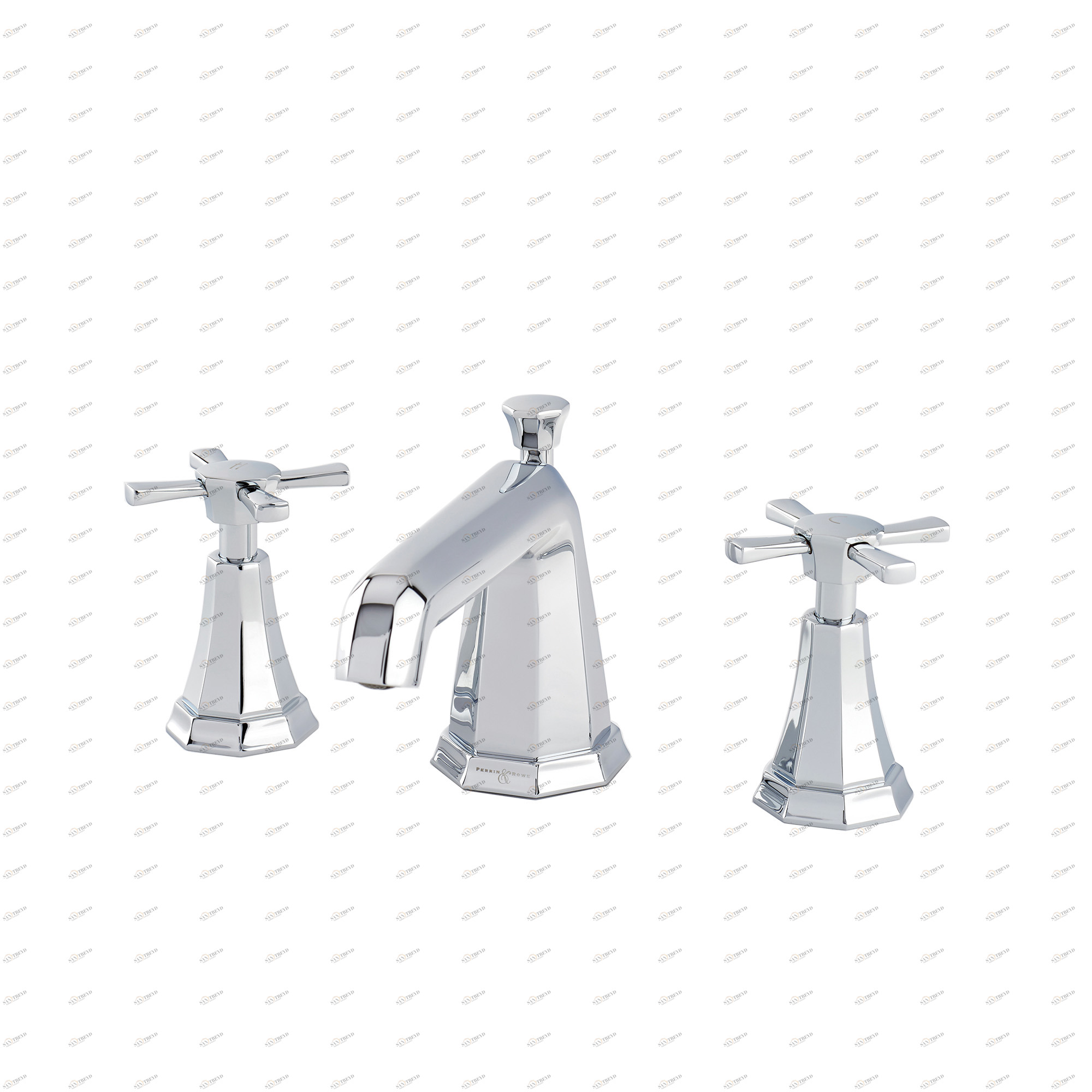 Traditional bathrooms Смеситель для умывальника ART DÉCO на 3 отверстия Pr3142/ag Art Deco