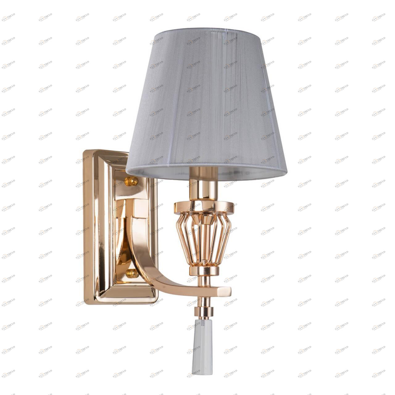 Бра с абажуром серое Sade 2690-1W FAVOURITE SADE 00-3930801 Золото;серый