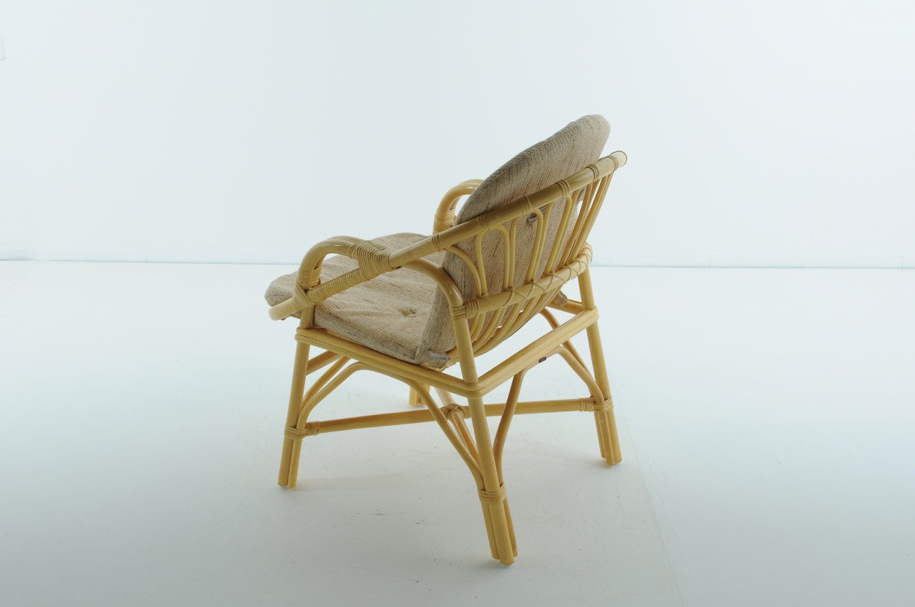 Кресло с подушкой бежевое из ротанга "Мед" 02/04В VINOTTI  00-3885197 Бежевый  - Вид №2