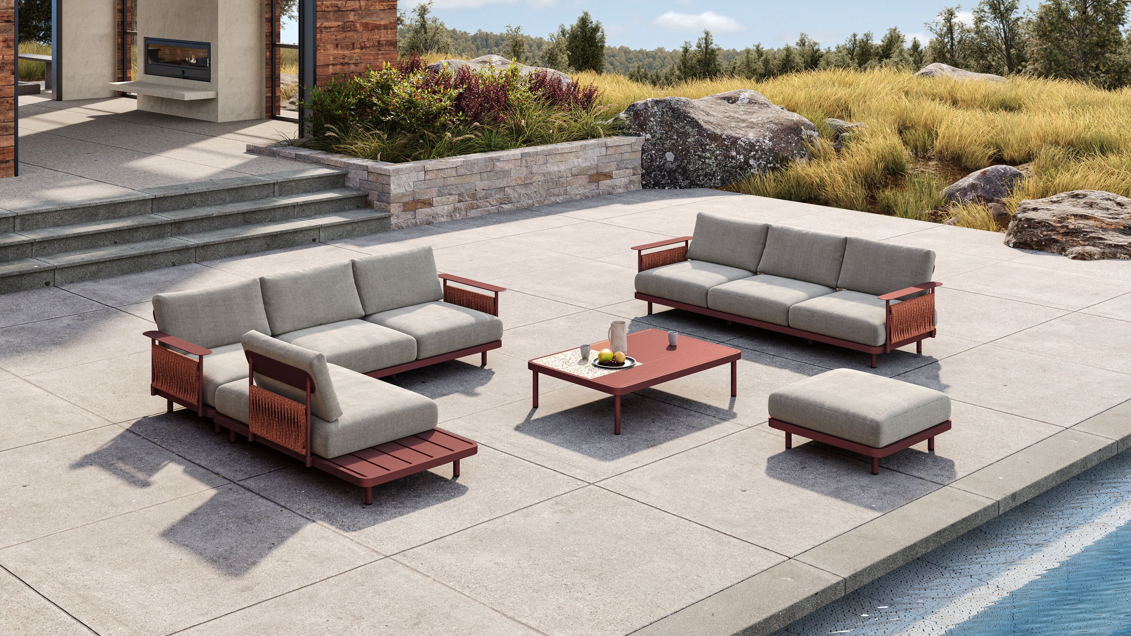 2-местный металлический садовый диван VINEKO Soul ARCH-00099931 - Вид №3