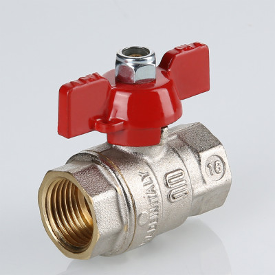 S.217.03 Кран шаровой ENOLGAS BASIC с ручкой «бабочкой» и внутренней резьбой Valtec 3/8"  - Вид №3