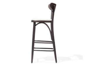 Высокий стул с мягким сиденьем с подставкой для ног