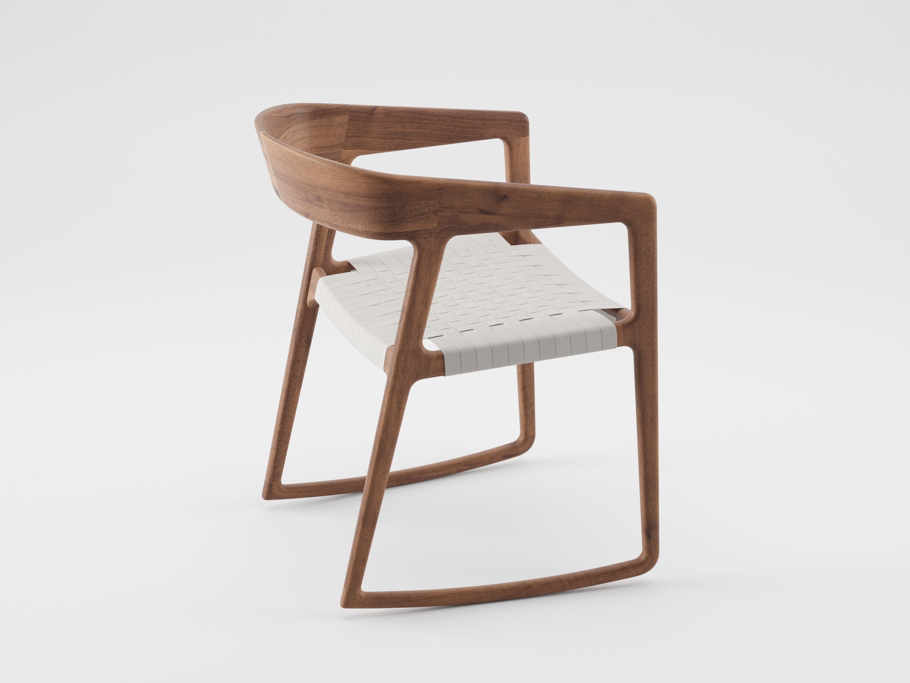 Кресло-качалка из массива дерева с подлокотниками Artisan ARCH-00015668 - Вид №6