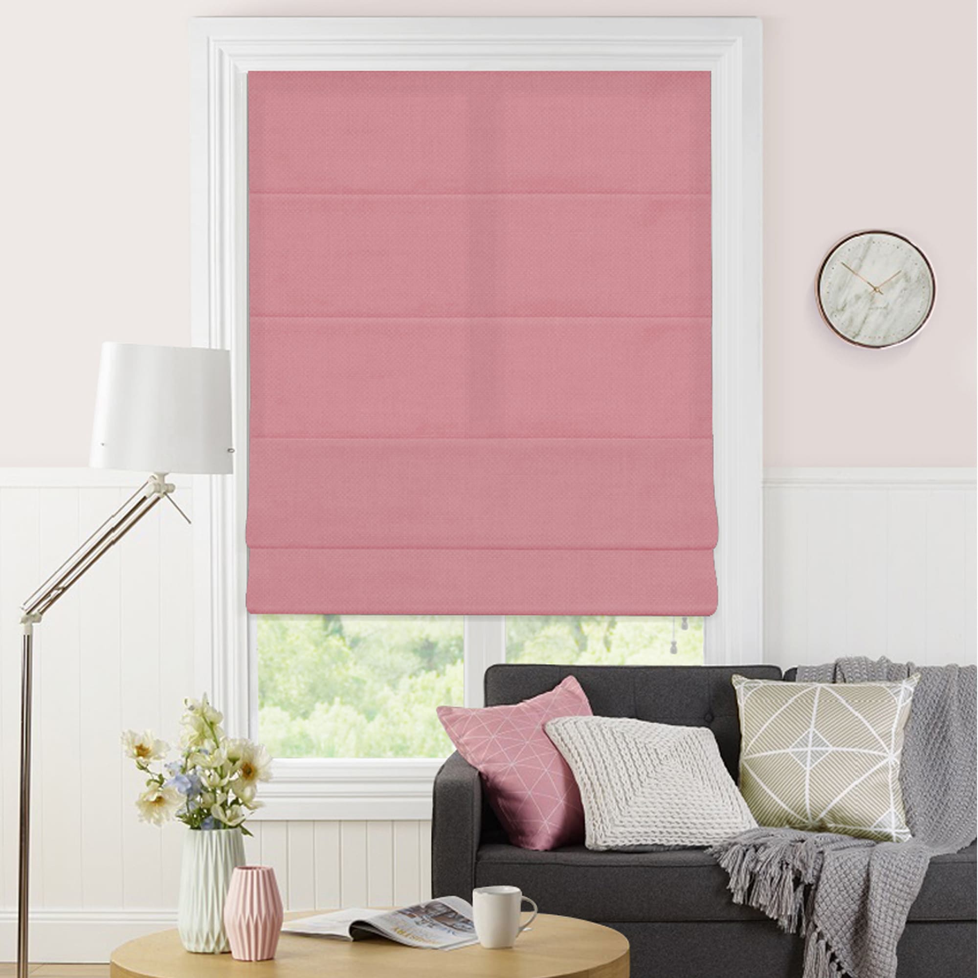 82024966 Штора римская «Натур», 160х175, цвет розовый Santreyd  - Вид №4