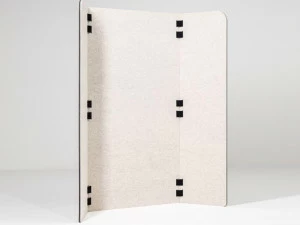 BuzziSpace Отдельностоящая мобильная звукопоглощающая офисная перегородка из переработанного домашнего животного Buzzitripl