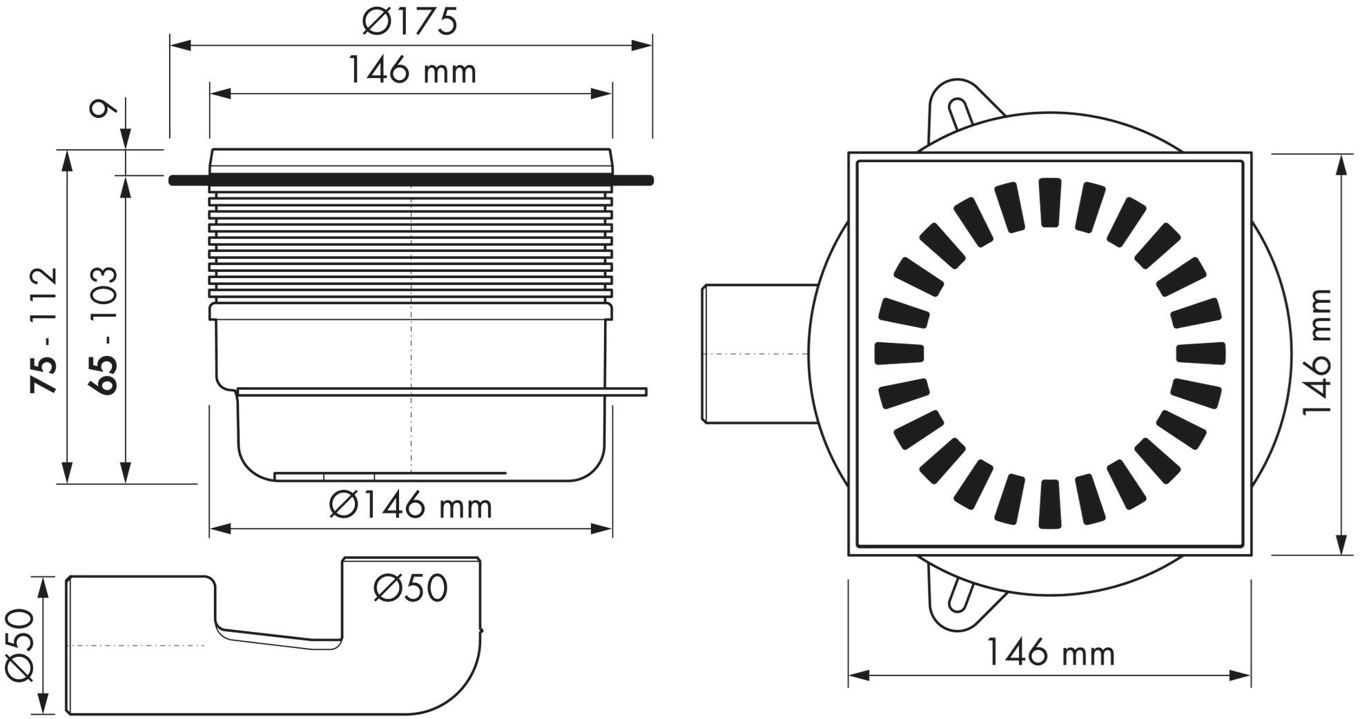 ESS Easy Drain Трап для душа из нержавеющей стали Aqua brilliant sun-id-1374540 - Вид №6
