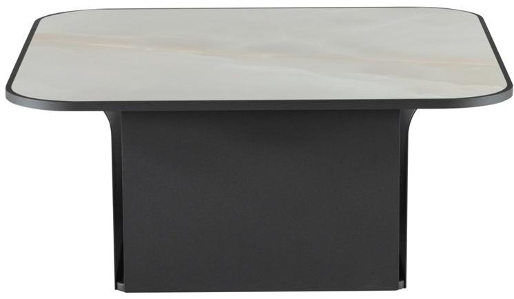 Tonin Casa Низкий квадратный журнальный столик из крашеного металла sun-id-1493333 - Вид №2