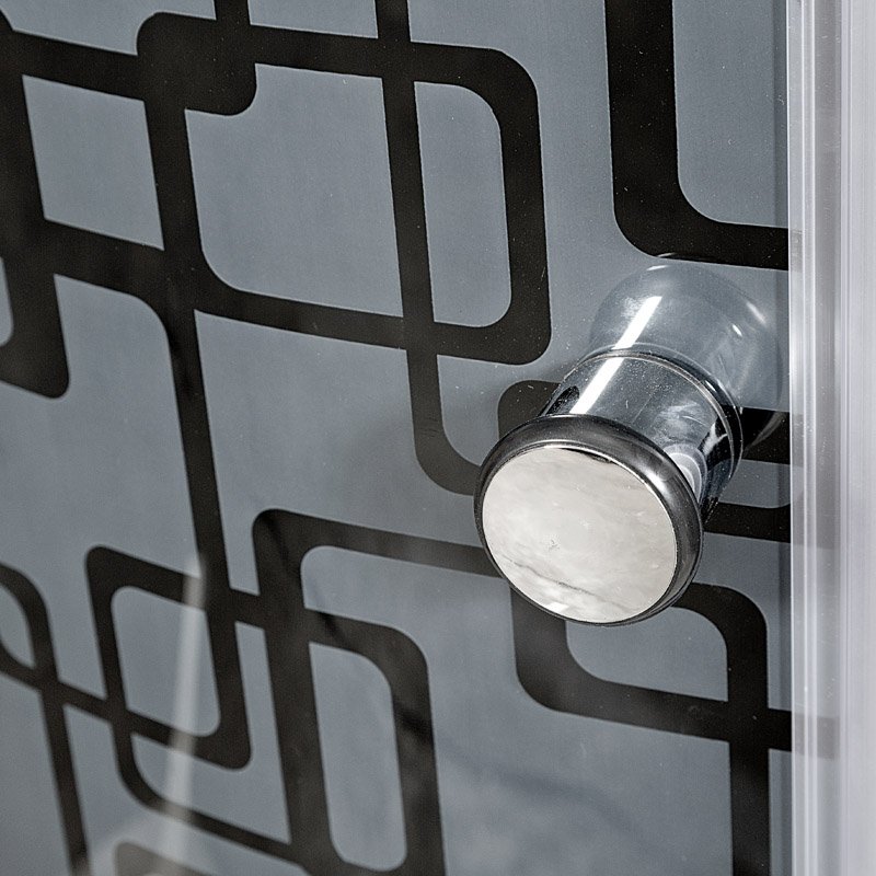 V9015 Душевая кабина DETO Серия V BМ1590 N (без крыши) BLACK - Вид №13