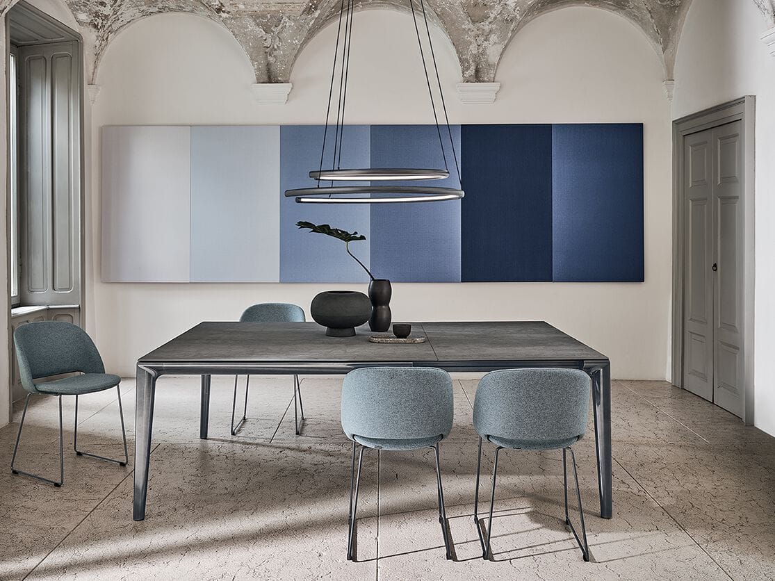 Прямоугольный выдвижной стол из стали и SuperMarmo Bontempi Casa DUKE ARCH-00056212 - Вид №7