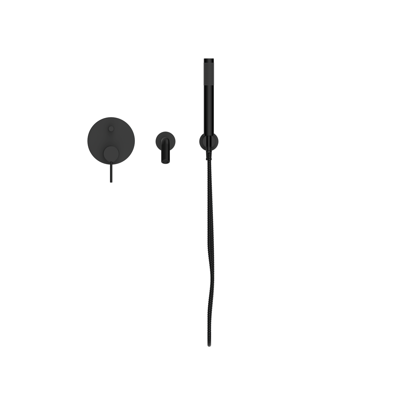 D419-N Однорычажный смеситель для ванны с ручным душем Duten 