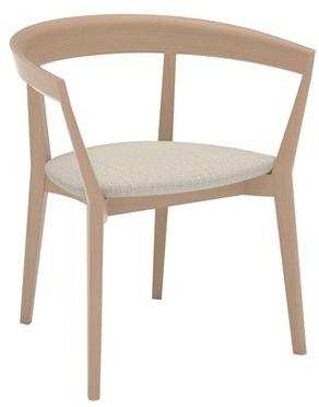 Andreu World Деревянный стул со встроенной подушкой Carola So0908 - Вид №1