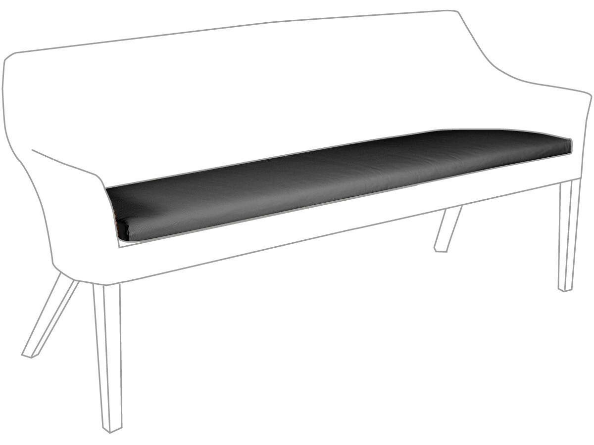 10.00.1524 Подушка на скамейку Тортуга садовая гранит 3-х местная Mbm Tortuga