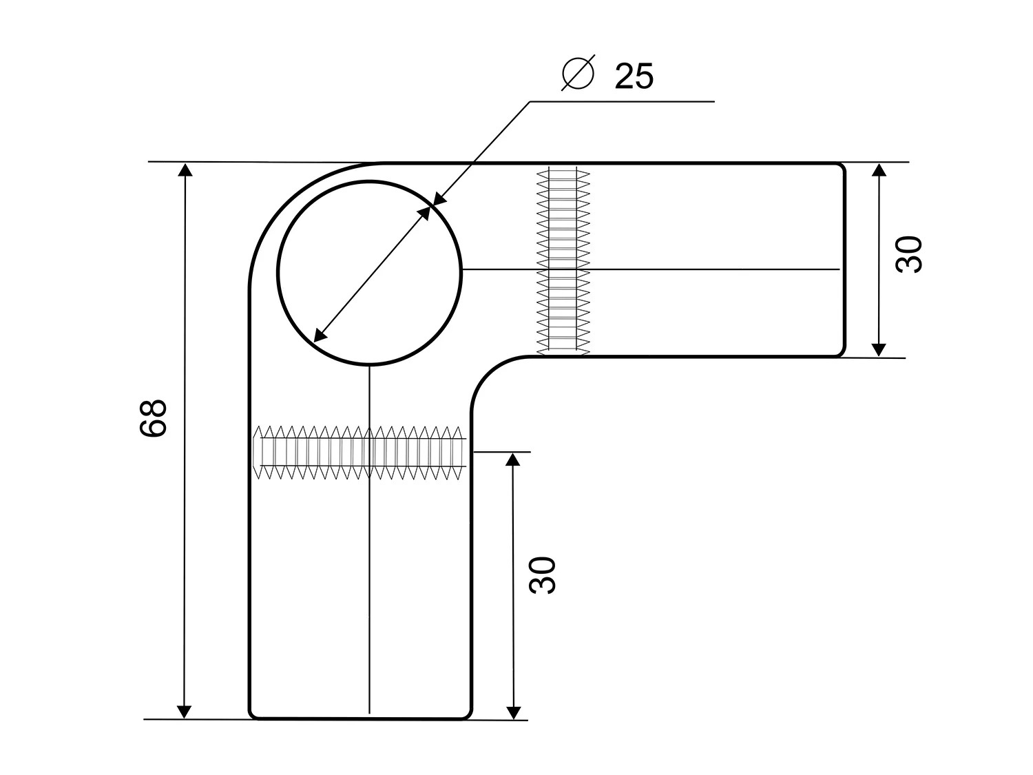 PALLADIUM Угловой соединитель для 3 труб 25 мм - черный 82739692 STLM-0035226 - Вид №3