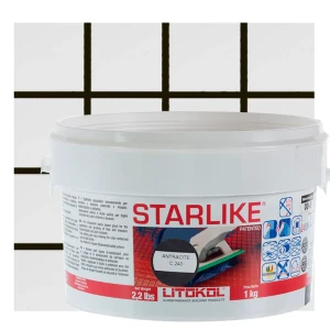 Затирка эпоксидная Litokol Litochrom Starlike C.240 цвет чёрный 1 кг 15908302 STLM-2189266