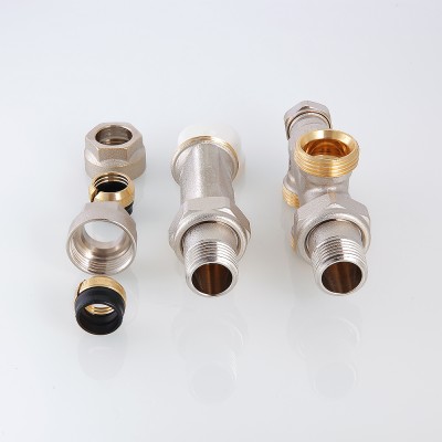 VT.225K.N.E04100 Регулирующий узел для подключения радиатора (комплект) Valtec 1/2" х 100% х 3/4 евроконус  - Вид №2