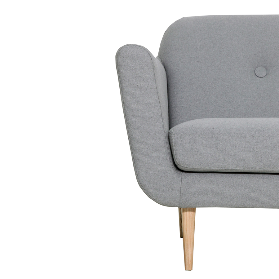 Диван Otto, трехместный, светло-серый Sits S1505 - Вид №5