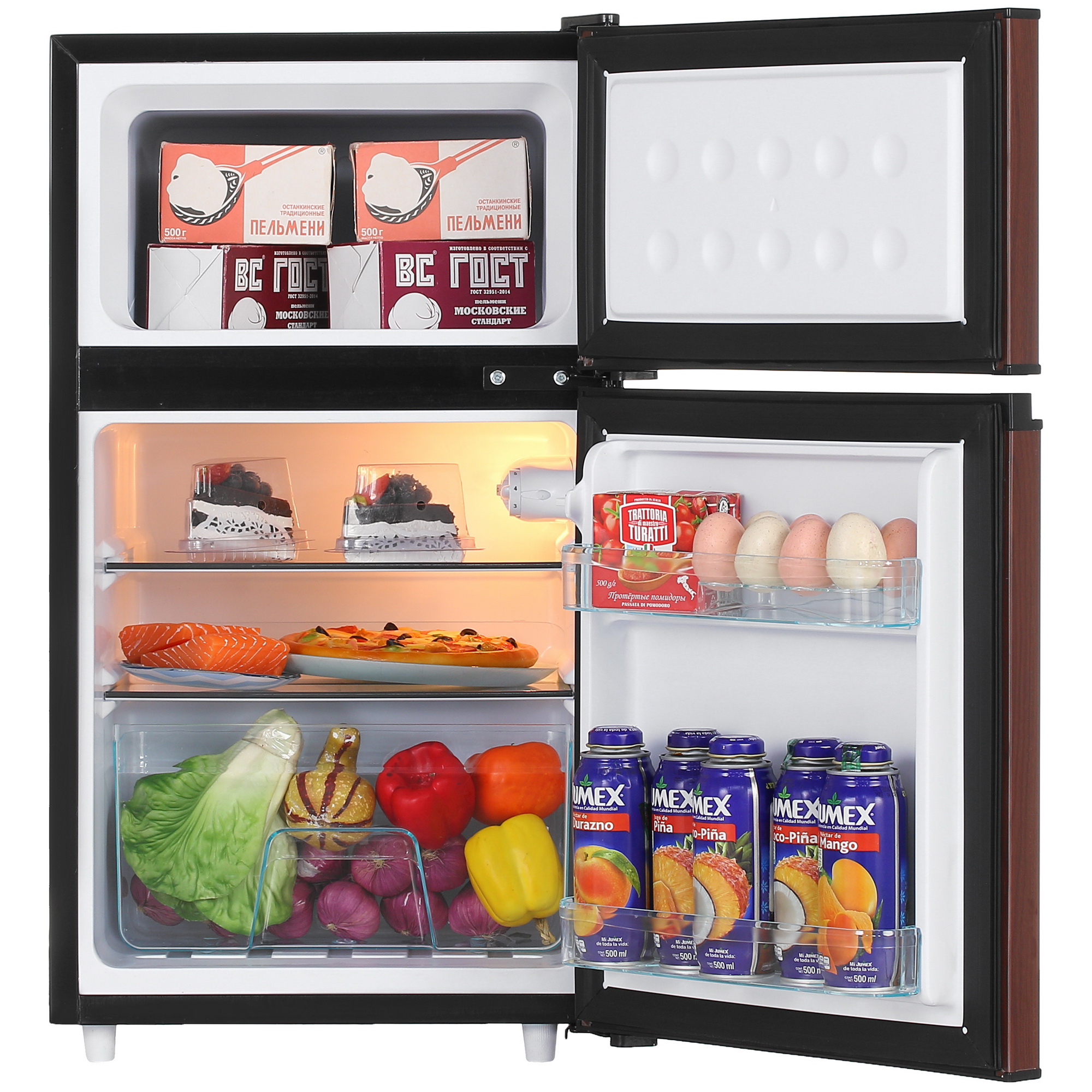 1023083 Холодильник компактный   Tesler RCT-100 коричневый STDN-0122931 - Вид №5