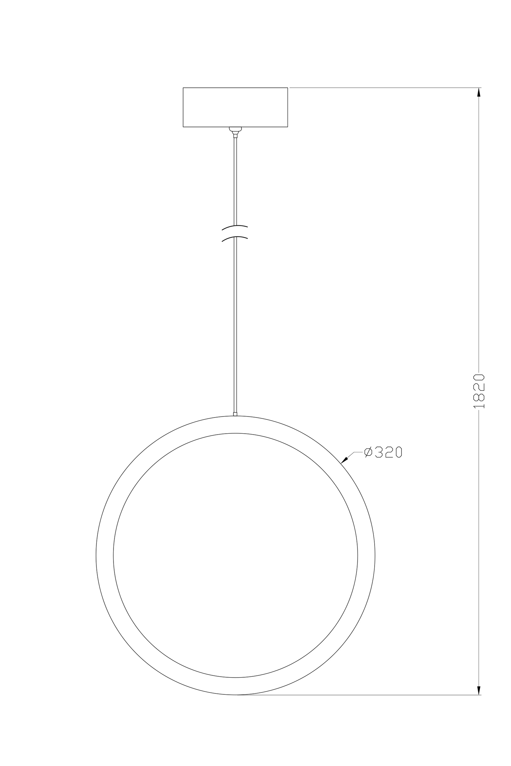 2000983199850 Подвесной светильник O-Wood диаметр 32 ELECTRORETRO Light Wood  - Вид №6