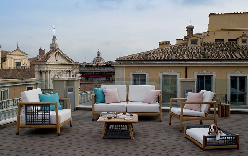 Unopiù Садовый диван со съемным чехлом из акриловой ткани Quadra Pamodiv - Вид №2