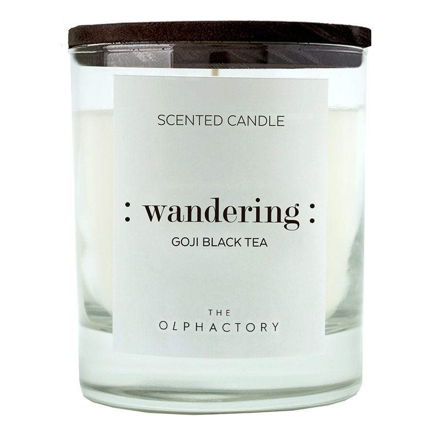 VV401GJBTO Свеча ароматическая the olphactory, wandering black, Ягоды годжи, 40 ч Ambientair 