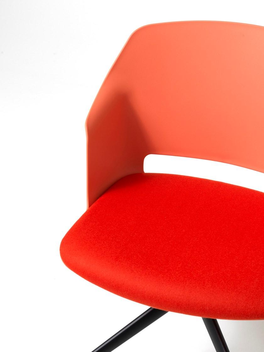 Diemme Офисный стул из полипропилена с 4-мя спицами и подлокотниками Clop sun-id-1397782 - Вид №5