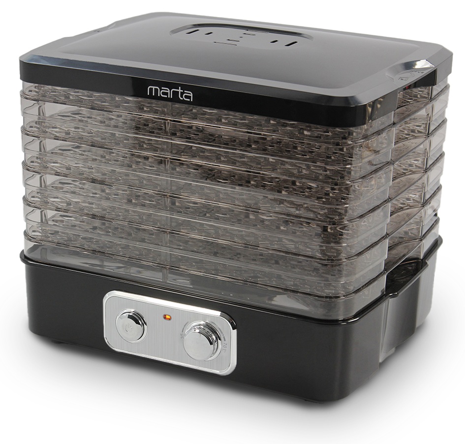 9934656 Сушилка для овощей и фруктов MARTA MT-1948 черный STDN-0075546 - Вид №2