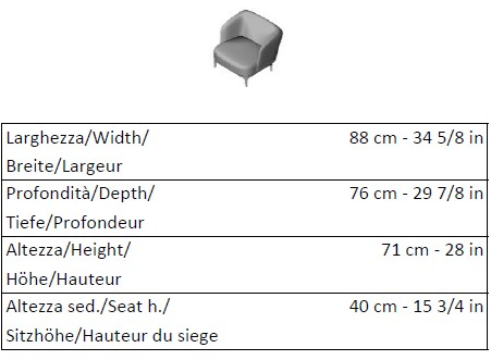 La Cividina Кресло с подлокотниками контрактное Elle/p sun-id-1413133 - Вид №1