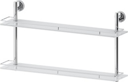 066 Полка с ограничителем 70 см двойная (стекло) ELL FBS Ellea