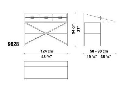 Стол из массива дерева с ящиками Maxalto Elios ARCH-00032636 - Вид №2