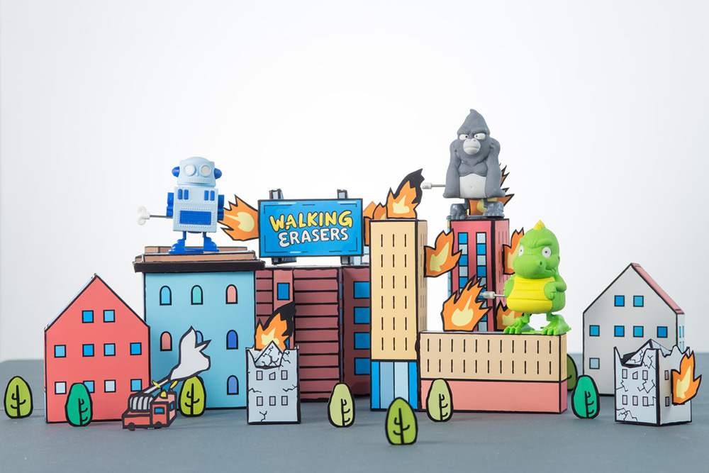 Ластик динозавр резиновый SUCK UK SKERASEWUDIN1 - Вид №6