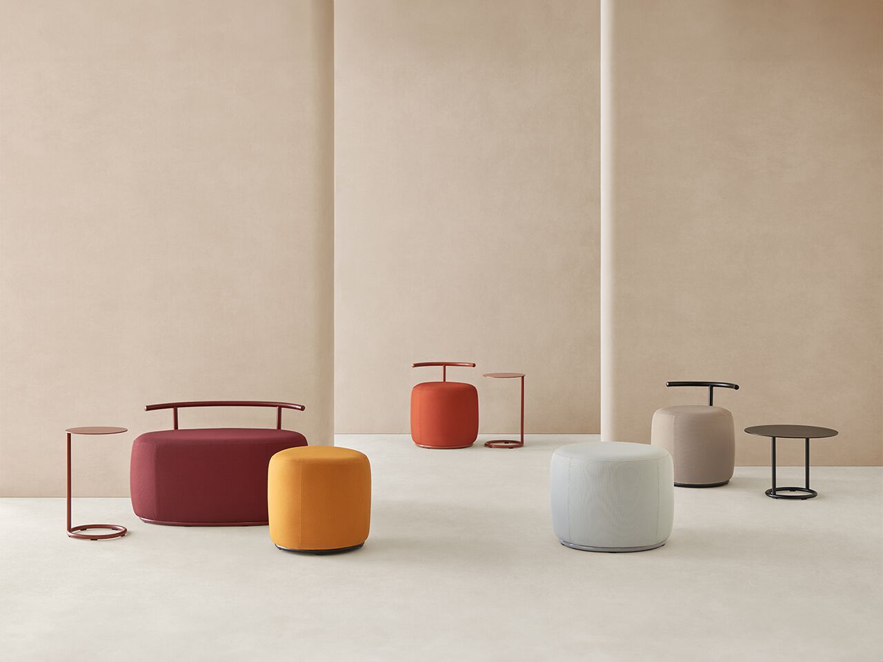 Овальный пуф из ткани Mobboli Tibo ARCH-00030716 - Вид №4