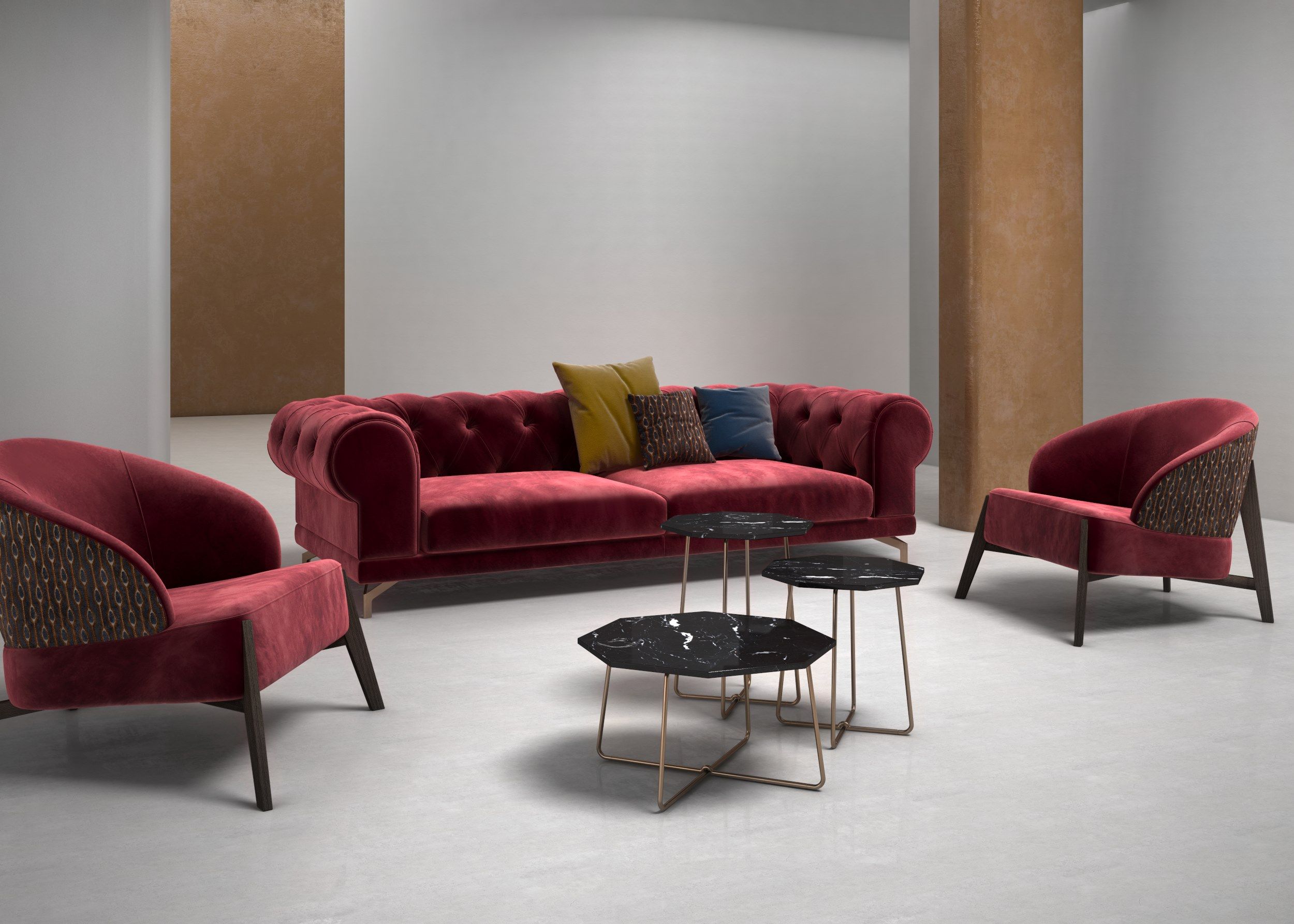 Низкий восьмиугольный журнальный столик из керамогранита CASA +39 TOLOMEO от CASA +39 ARCH-00012724 - Вид №1