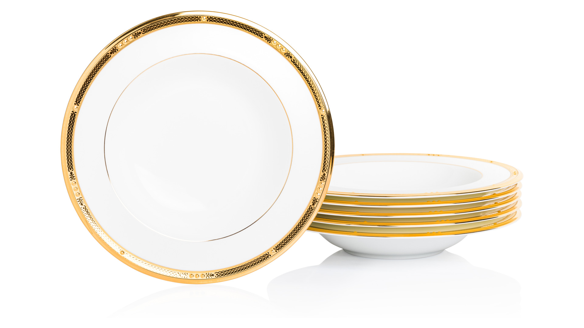10654840 Noritake Сервиз столовый Noritake "Чатлайн, золотой кант" 6/33 Фарфор костяной  - Вид №13