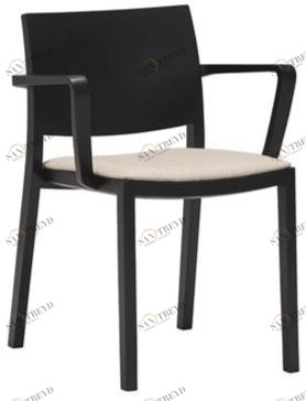 Andreu World Деревянный стул со встроенной подушкой Duos So2755