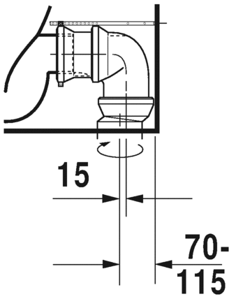 2170092000 Компакт унитаз с бачком Белый Duravit ME BY STARCK Германия - Вид №10