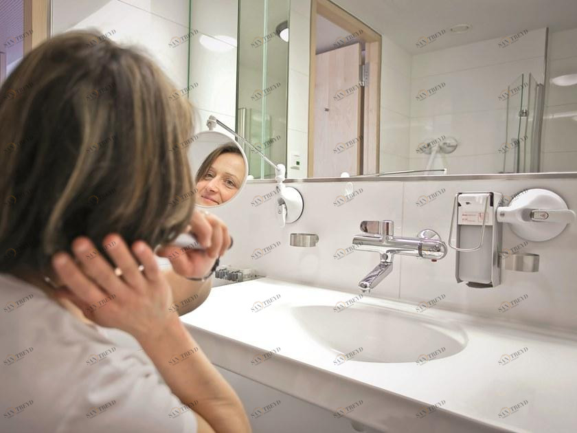 Mobeli Круглое зеркало с присоской для ванной  14002-09s 