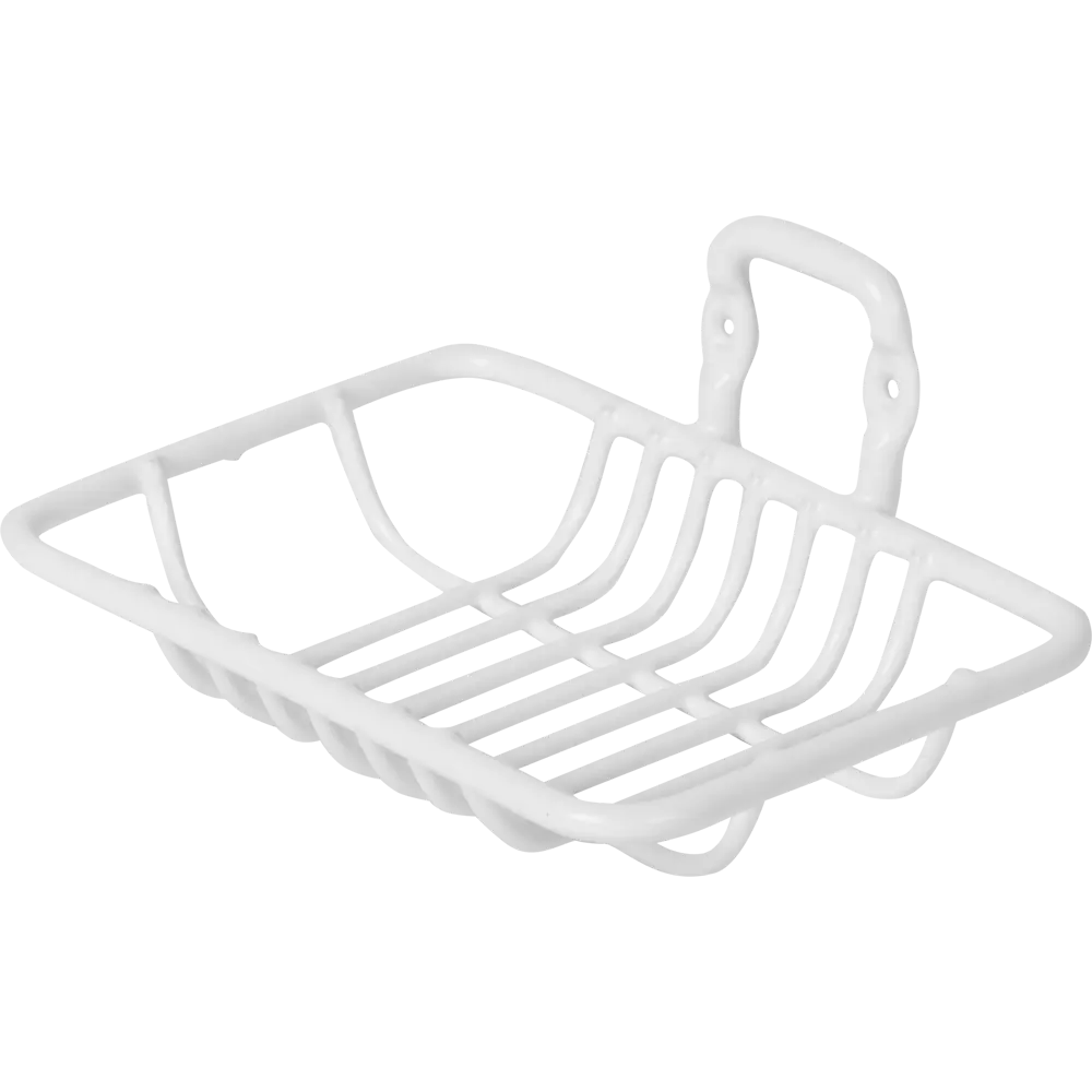 Мыльница Swensa Colors сталь цвет белый STLM-2180700