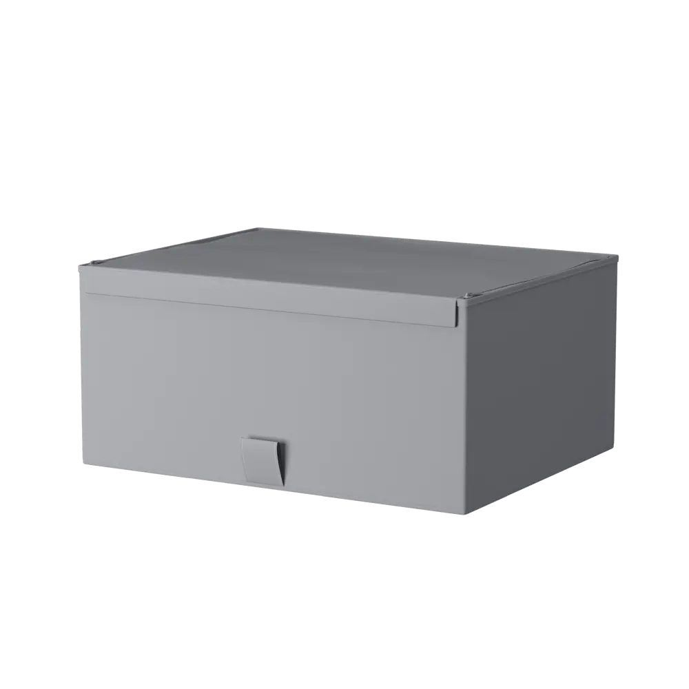 Короб с крышкой Spaceo Granit 3, 360x165x280 мм, 16 л, нетканый, цвет серый 82319118 STLM-2200635 Home