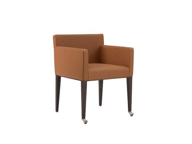 Кожаное кресло на колесиках с подлокотниками COLLI CASA Cortina ARCH-00007698 - Вид №3