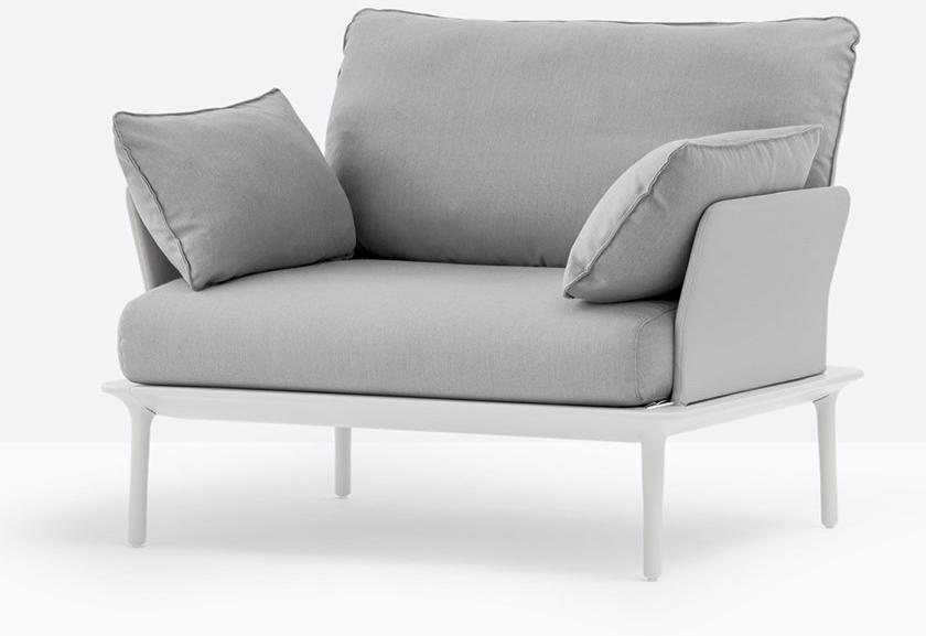 Pedrali Садовое кресло с подлокотниками, обитое тканью Reva Reva_p - Вид №1