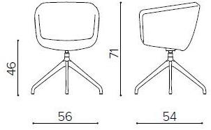 True Design Мягкое кресло с подлокотниками Arca Aa 4096 - Вид №14