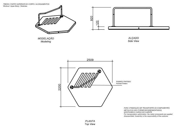 Бетон фитнес-оборудование amop EXERCISE ARCH-00033650 - Вид №5