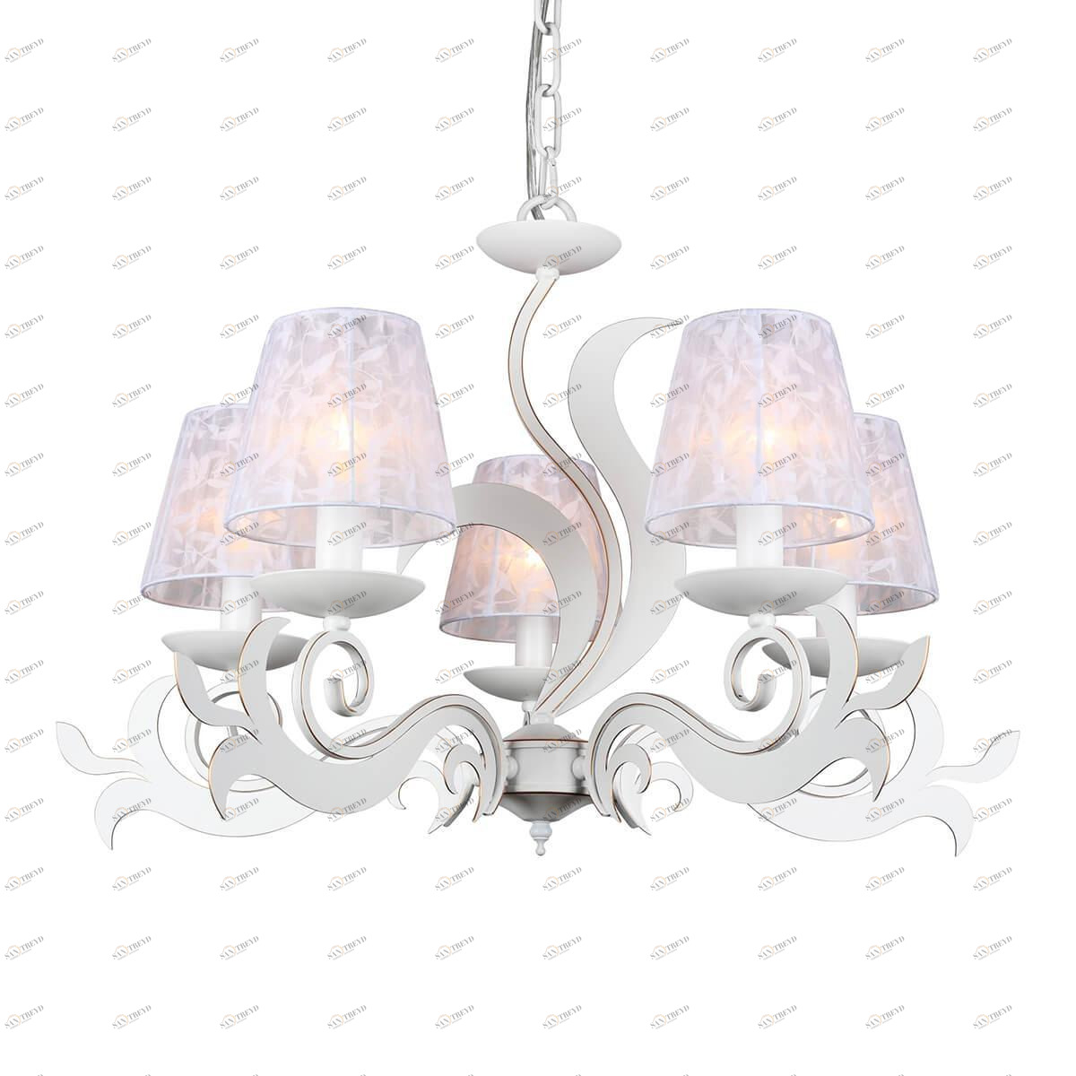 Подвесная люстра Omnilux Caulonia OML-75203-05 OMNILUX CAULONIA 187267 Белый 