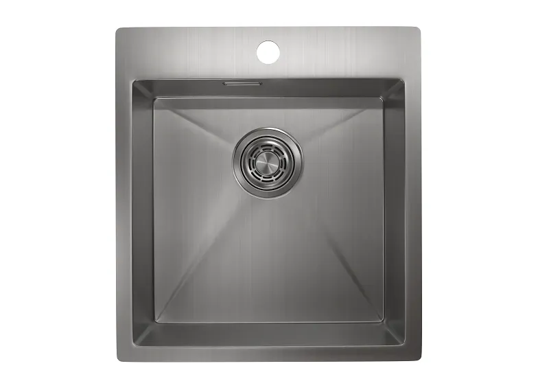 4600, СТАЛЬ САТИН, стальная кухонная мойка GRANULA 4600-ST298 - Вид №1