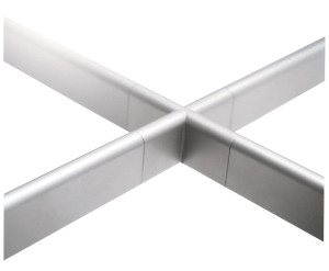 Стальной и стеклянный стол