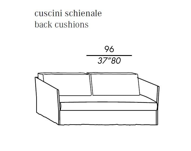 Съемный тканевый диван-кровать Meridiani ARCH-00112270 - Вид №2