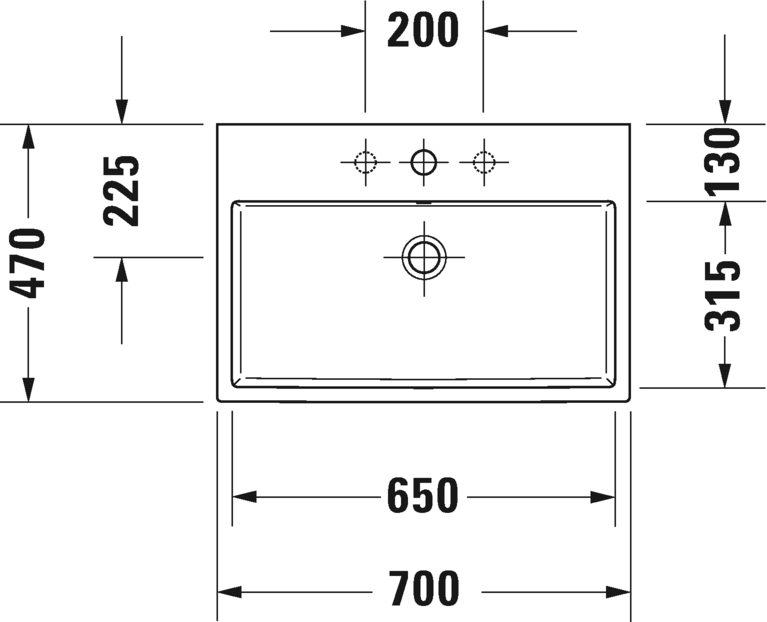 2350700079 Подвесная раковина настенная овальная Duravit Vero Air - Вид №1