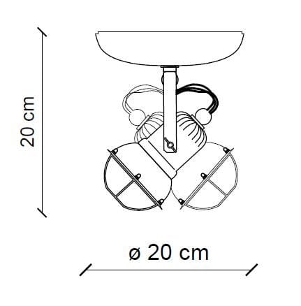 Керамический круглый поворотный прожектор FERROLUCE ARCH-00023468 - Вид №5