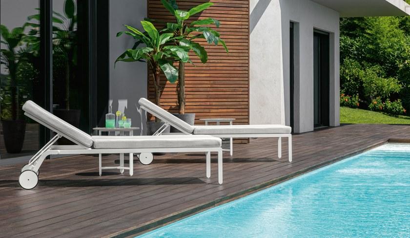 Talenti Садовая кушетка из ткани Recliner на колесиках Riviera Rivlet - Вид №1