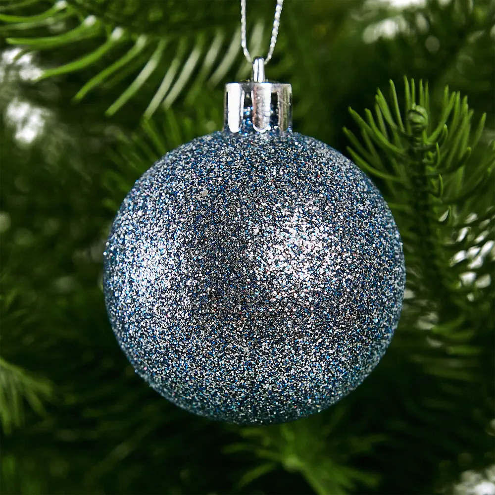 87036350 Набор новогодних шаров Christmas ø8 см цвет синий 50 шт. STLM-1322347 Santreyd  - Вид №15